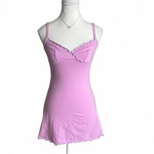 Jasmine & Gingers Baby Doll Pink Dress Size Medium 94% Cotton Cute BellaSwan